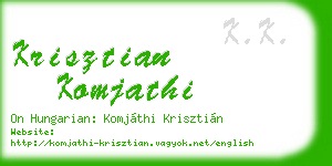 krisztian komjathi business card