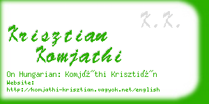 krisztian komjathi business card